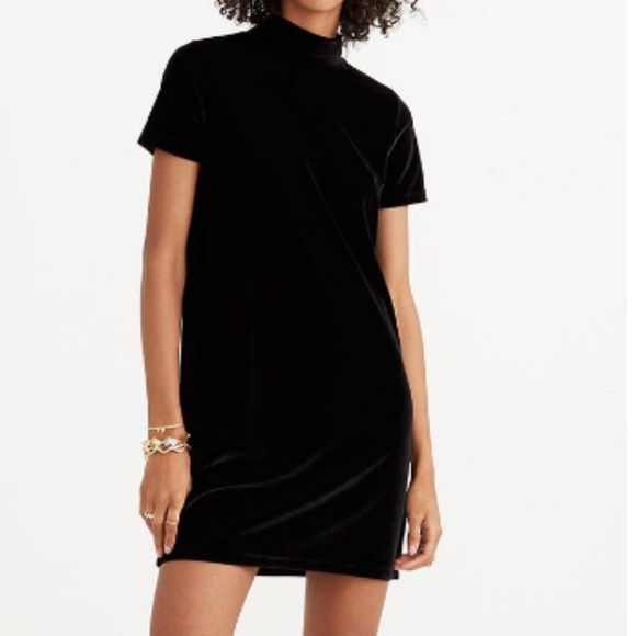 {MADEWELL} Pink, Velvet Mock-Neck Mini NYE Dress - Picture 5 of 5